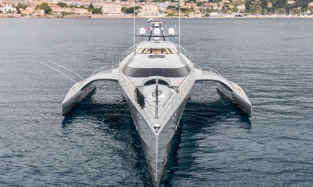 Galaxy of Happiness yacht Futuristic Trimaran Hull Design