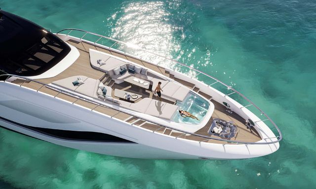 Aura I yacht Bow Lounge with Jacuzzi