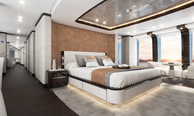 Project Orion yacht Owner's Suite Luxury