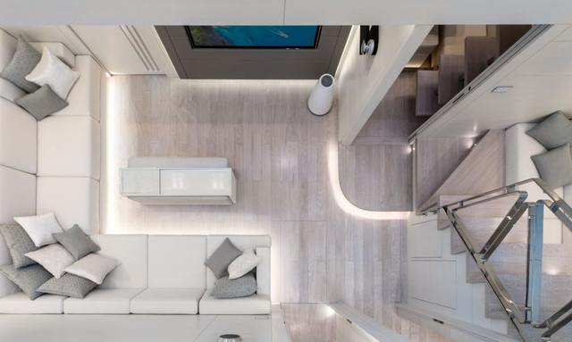 Diamond yacht Atrium-Style Interior Lounge