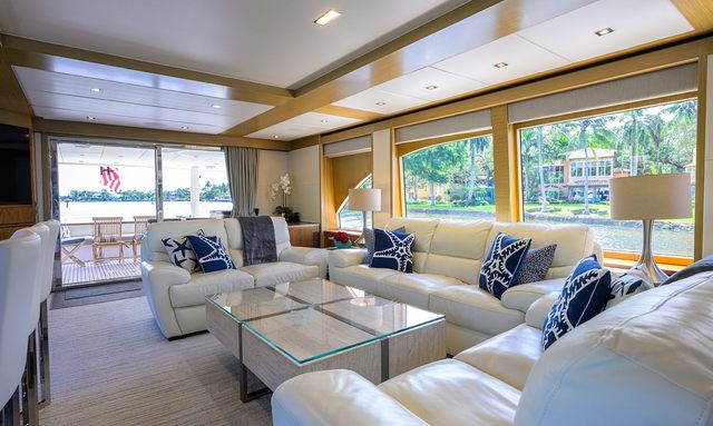 Second Amendment yacht Elegant Salon Design
