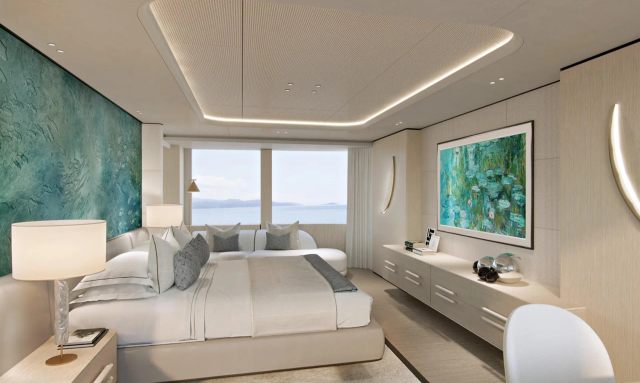 Dyna R yacht Owner's Private Balcony