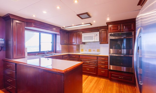 Ocean Pearl yacht Spacious Galley