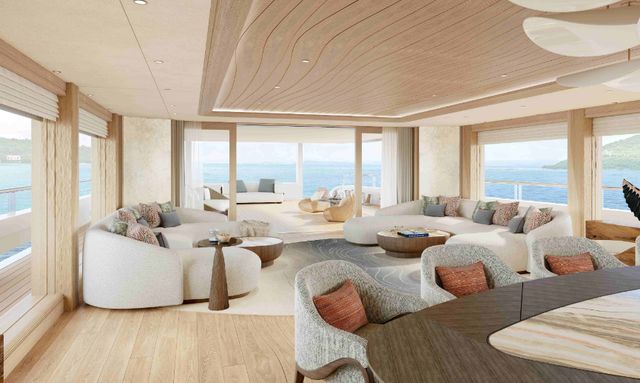 Amels 6009 yacht Nature-Inspired Interior Aesthetic