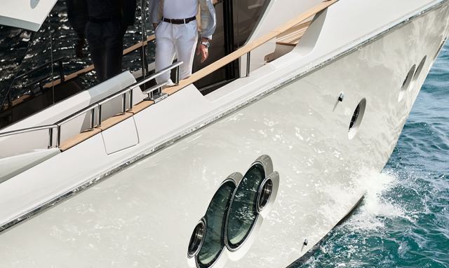 Alba yacht Sculpted Bulwark Cutouts