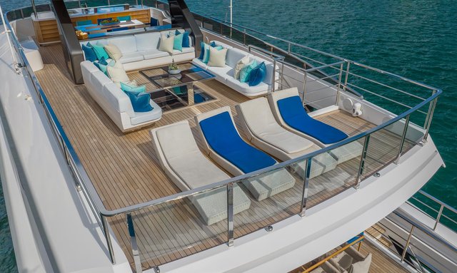 Neverland yacht Sun Deck Dining Options