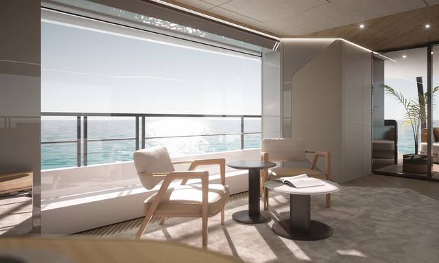 Crystal III yacht Glass House Skylounge