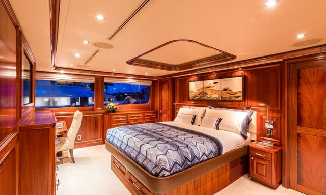 Trust Fun yacht Master Stateroom