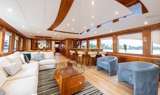 Ocean I yacht Main Deck Saloon