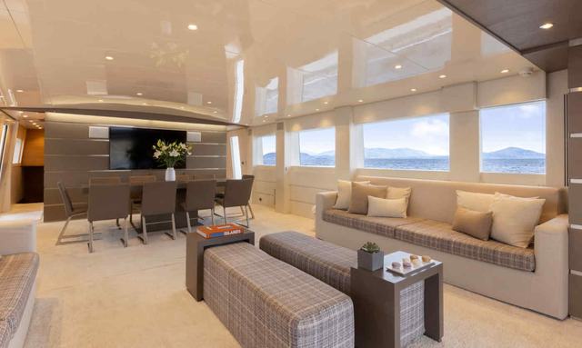 Tropicana yacht Light-Filled Saloon