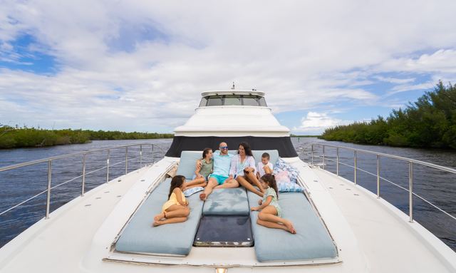 Break Away yacht Sun Pad Area