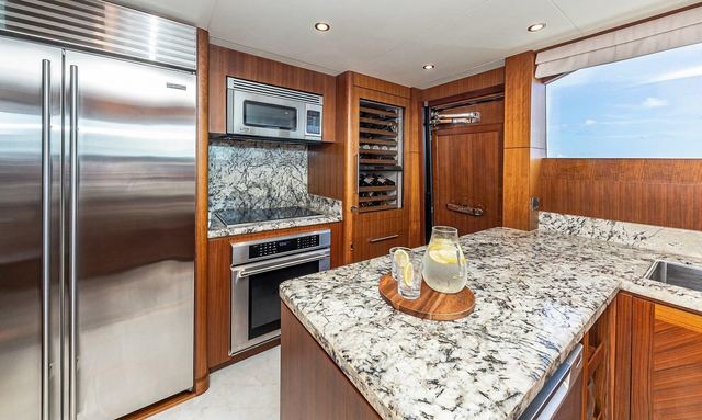 Bravo Zulu II yacht Open Galley Design