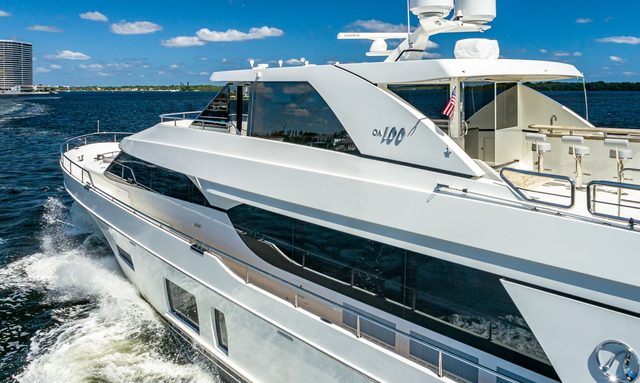 Chindon yacht Enclosed Skylounge That Adds a Second Living Level