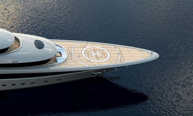 Nixie yacht H135 Helipad & Sports Court