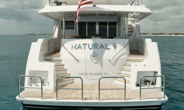 Natural 9 yacht Swim Platform