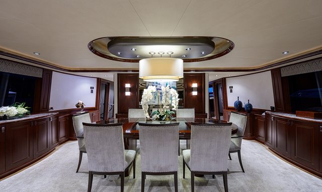 Tireless yacht Formal Dining