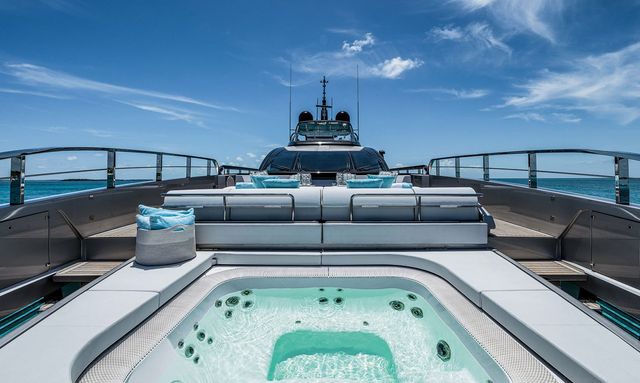 Janus Navem yacht Jacuzzi on the Foredeck