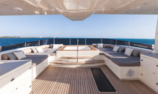 Acala yacht Sun Deck Jacuzzi