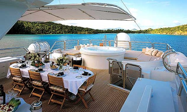 Lazy Z yacht Spectacular Sun Deck