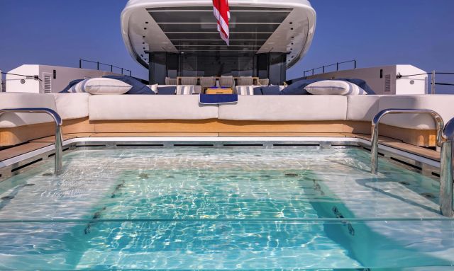 Acqua Chiara yacht Pools Fore and Aft