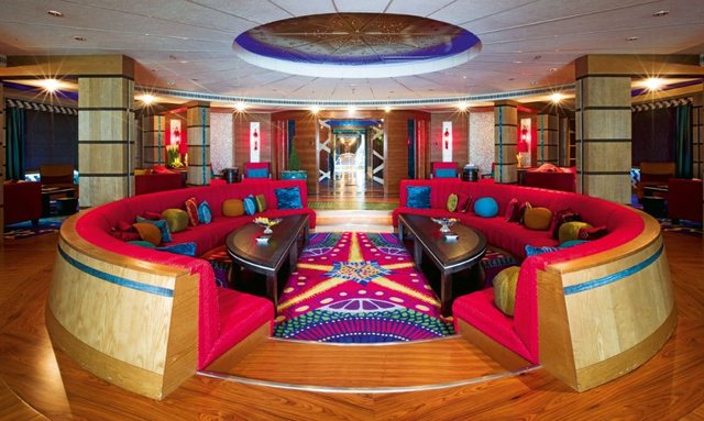 Dubai yacht  Intricately Detailed Interior