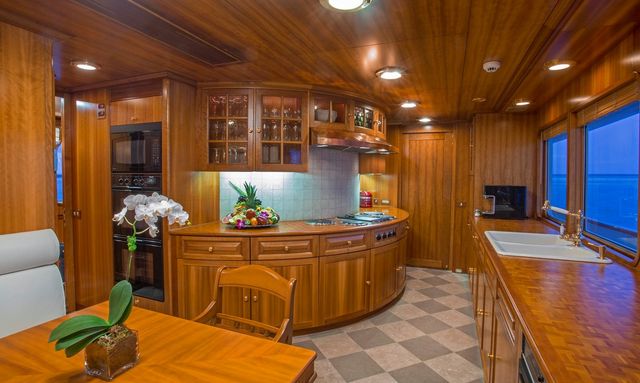 Moon River yacht Double Galley Setup