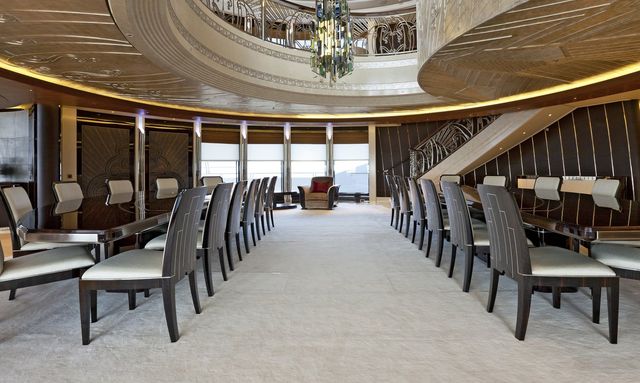 Serene yacht Conference room 