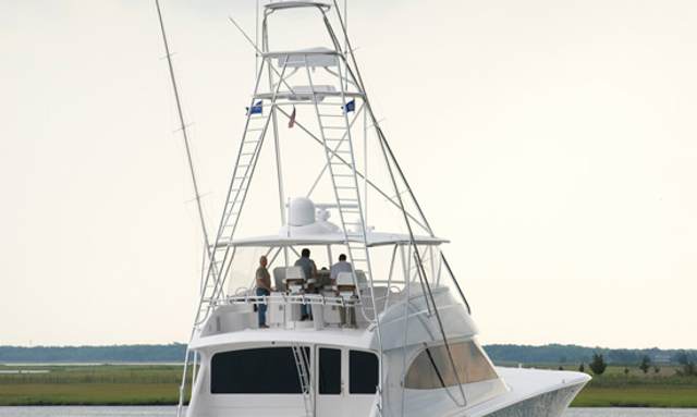 Blu Frog yacht Elevated Tuna Tower Helm