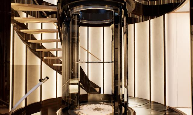 Serenity II yacht Central Elevator Feature Floor