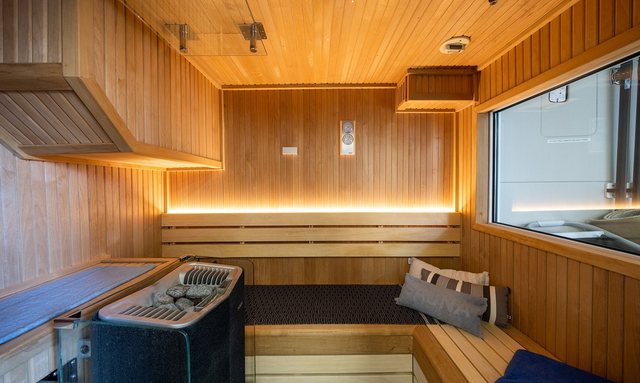 Ares yacht Onboard Sauna