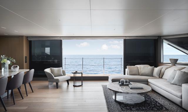 Sofi VI yacht Starboard Fold-Out Balcony Connection