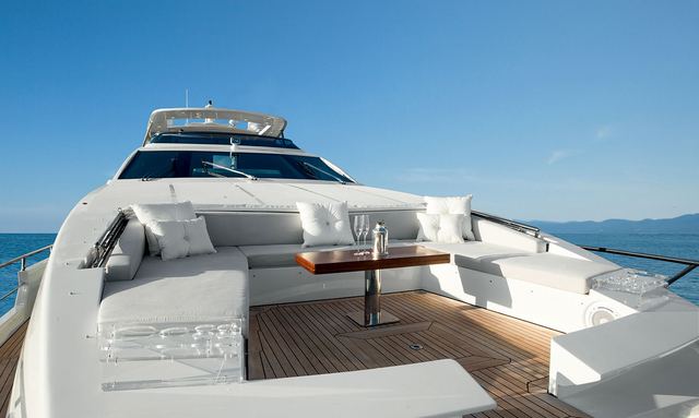 Anastasia V yacht Foredeck Lounge With Sea Views