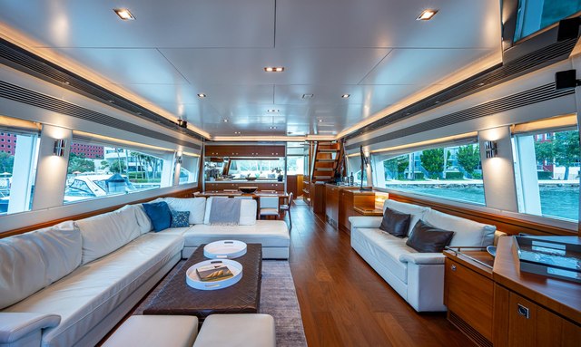 Satori yacht Open Layout Salon