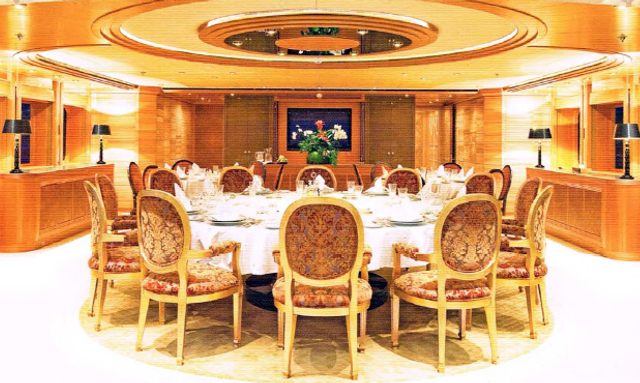 Nourah of Riyad yacht Large Dining Capacity