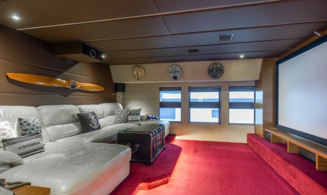 Cklass Nautique yacht Private Cinema Room