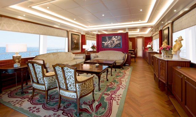 Santa Maria T yacht Lively Social Area