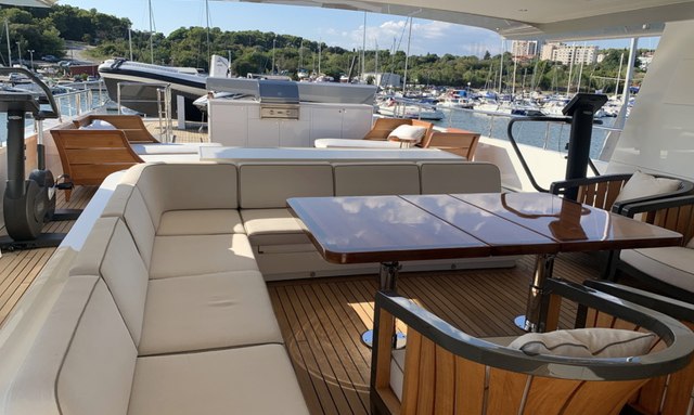 Santa Maria T yacht Generous Deck Spaces