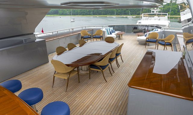 Valentina yacht Dining Options