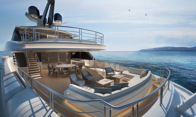 Florentia yacht Expansive deck spaces