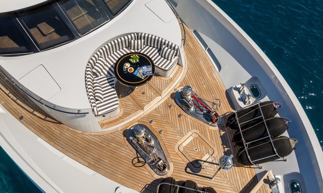 La Stella Dei Mari yacht A Foredeck Made for Relaxing