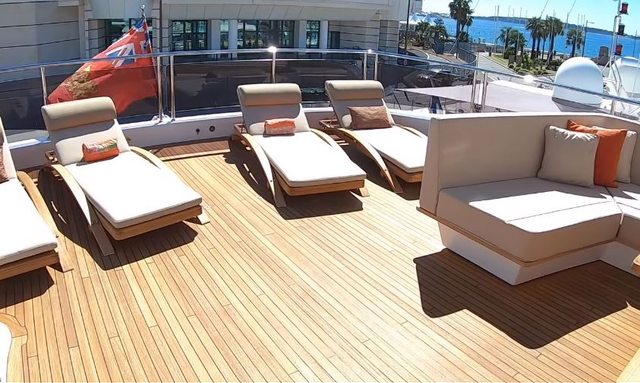 Superyacht sundeck