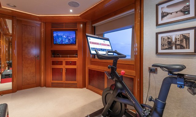 Hospitality yacht Dedicated Fitness Area