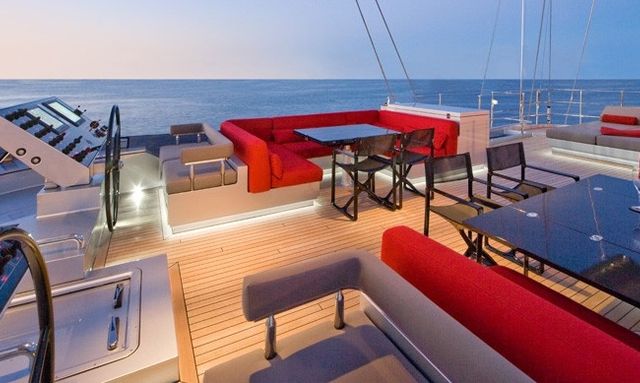 Nirvana Formentera yacht Flybridge Design