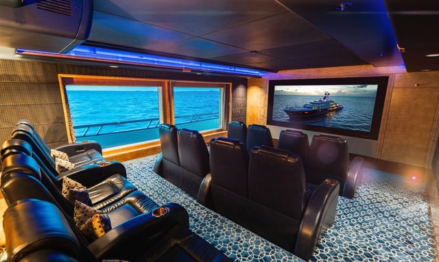 Amadeus yacht Cinema Room 