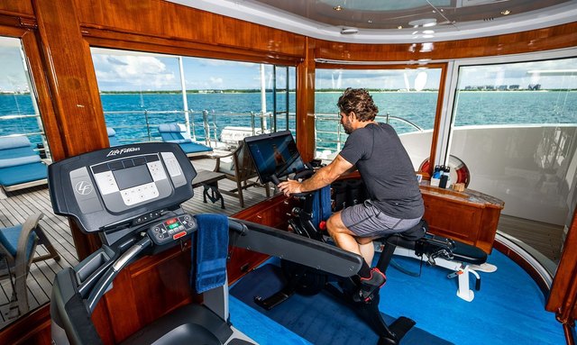 Next Chapter yacht Glass-walled Gym