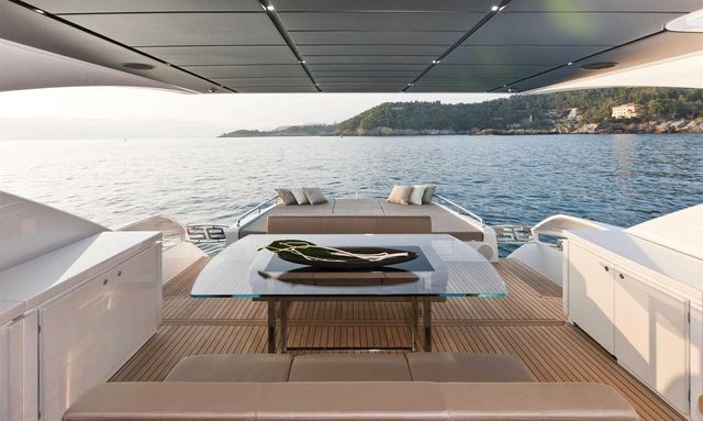 Cersei yacht Aft deck built for open-air use