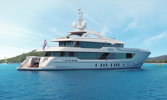 Pa’lante yacht Continuous glass profile with no pillars