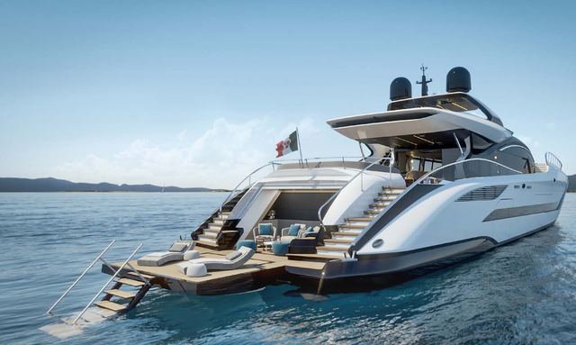 Aura I yacht Aft Beach Club Lounge