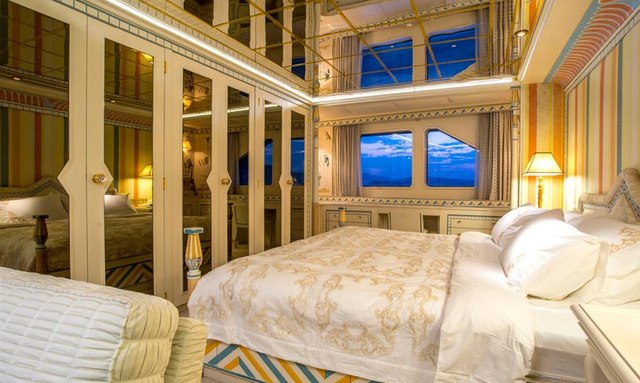 Le Pharaon yacht VIP Suites with Unique Decor