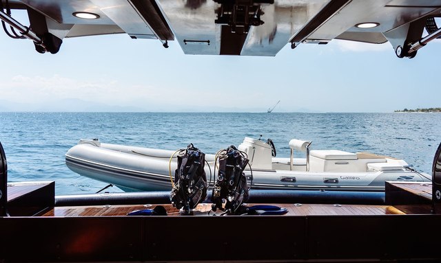 Galileo yacht Multiple Tender Garages